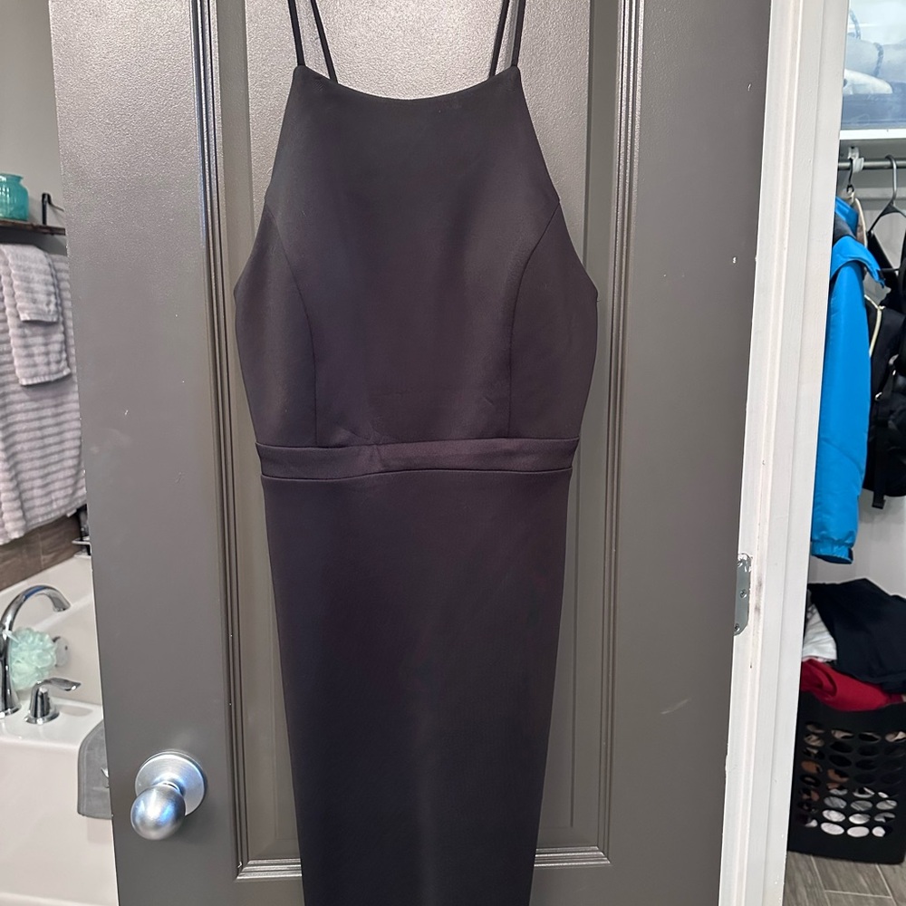 Chic Black Strapless Dress